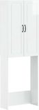 vidaXL Toiletkast UTRECHT Hoogglans Wit 66 x 25,5 x 190 cm