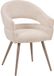 LABEL51 Pia Eetkamerstoel - Naturel - Superb - Taupe Metaal