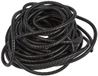 Seki Flexibele gegolfde buis, binnendiameter 7,0 mm, 20 meter, sleuf, open, marterbescherming, lege buis, kabelbescherming, kabelmantel, zwart, Ø 7,0 mm binnen