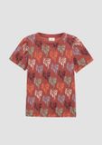 s.Oliver T-shirt Dierenprint Roestkleuren Korte mouw Ronde hals Jersey