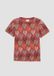 s.Oliver T-shirt Dierenprint Roestkleuren Korte mouw Ronde hals Jersey