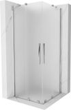 Mexen Velar Duo cabine de douche coulissante 100 x 100 cm, givré, chromé