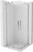 Mexen Velar Duo cabine de douche coulissante 100 x 100 cm, givré, chromé