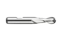 Dormer C50512.0 schachtkogel-gekrulde eindmolen, heldere coating, kobalt hogesnelheidsstaal, 12 mm kopdiameter, 26 mm fluitlengte