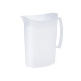 Juypal Hogar Juypal Schenkkan/waterkan - wit - 2 liter - kunststof - L20 x H23 cm - met deksel