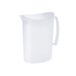 Juypal Hogar Juypal Schenkkan/waterkan - wit - 2 liter - kunststof - L20 x H23 cm - met deksel