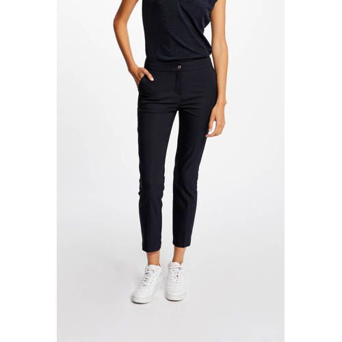 Morgan Cropped Low Waist Slim Fit Pant - Marine