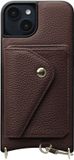 AVY Leren Hoesje Geschikt voor Apple iPhone 14 / 13 | Met Magnetische Kaarthouder | Compatibel met MagSafe | Leather Case met Wallet | Chocolate