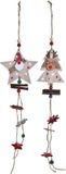 DKD Home Decor Kerstversiering Hout MDF (7 x 2 x 32 cm) (2 Stuks)