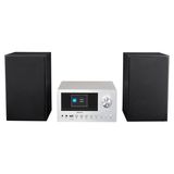 MEDION P85003 Micro chaîne audio - DAB+ - WiFi - Lecteur CD - Bluetooth - Argent