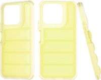 Techsuit Hoesje geschikt voor HONOR X8b - Wave Shield Shockproof Hard Case Back Cover - Geel