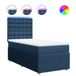 vidaXL Boxspringbed met matras, blauw, 120x190 cm, gestoffeerd