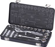 XPTools geko Doppenset - 3/8 duims aansluiting - 24 delig - Doppendoos - Ratelset