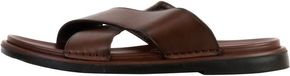 Elong ZHANG Charlene Platte instapsandalen Bruin Synthetisch Heren Maat 43
