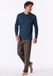 Schiesser Pyjama deep blue met rechte pijpen