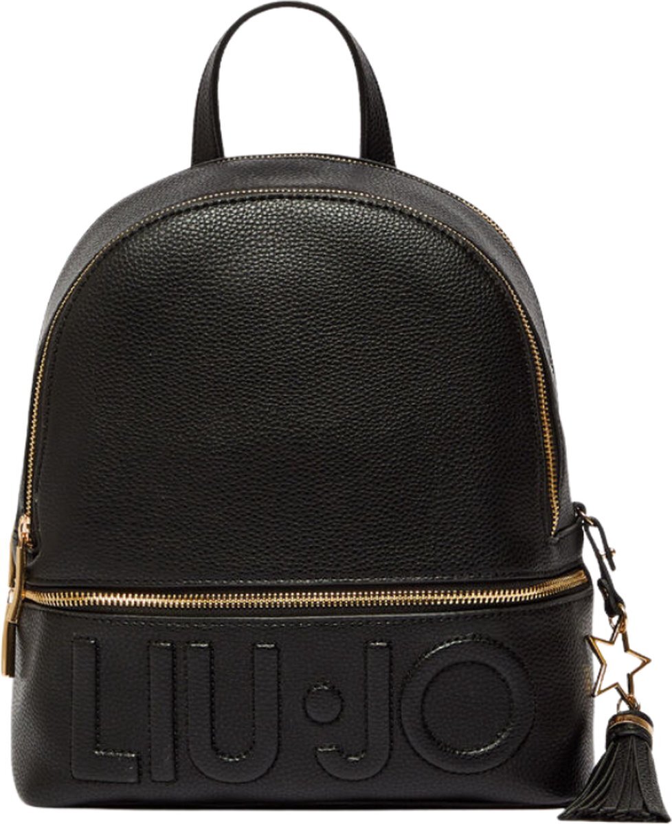 Liu Jo Logo Backpack Bag Dames Schoudertas/Rugzak - Zwart