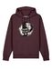 Watapparel Sweatshirt 'Papasaurus' donkerrood / wit