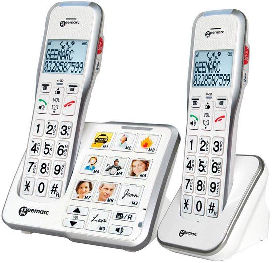 Geemarc Amplidect 595 Foto Duo - Telefoon met fototoetsen - Wit