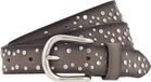 Vanzetti Lederen riem 25mm Rivet Belt W90 Taupe grijs