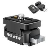 NEEWER Actiecamera Quick Release Plaat Compatibel met Insta 360 x4 x5, Aluminium Statief Mount QR Adapter Accessoires Kit met 1/4 "Draad Gat voor Filmmaken Video Recording, CA139