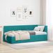 Maison Exclusive - Cadre de lit d'angle turquoise 90 x 190 cm velours