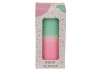 G. Wurm Cylinder Candle Mint, Pink, White 1 Piece(s)