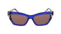 DKNY Dk547s uniseks zonnebril, 425 kobalt/boe schildpad