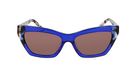 DKNY Dk547s uniseks zonnebril, 425 kobalt/boe schildpad