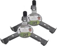 Merkloos Pro Garden Plantentrolley - 2 stuks - verstelbaar - zwart - metaal 24 cm