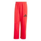 adidas Sportswear Essentials Wide Leg 3 Bar Logo Broek - Heren - Rood