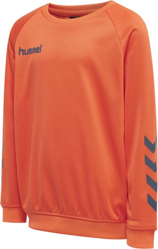 Hummel Promo Poly Sweatshirt Kids - Oranje - Maat 152