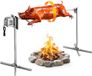 VEVOR Speenvarkengrill, Lamsgrill, Spitgrill, Rotisseriegrill 1321 mm, AC 220-240V, 8-Traps Elektrische Rotisseriegrillset met Een Draagvermogen van 40 Kg, 38W Motor, Grillset Voor Feestjes