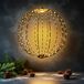 Spetebo Hangende lichtbol voor buiten, 40 cm, met timer en stekker - 240 LED - Tuindecoratieverlichting, extra warm wit licht, met kabel