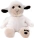 Habibi Ses Consulting Magnetron warmte knuffel schaap/lam 23 cm