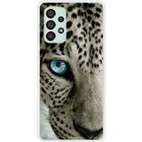 Samsung Galaxy A73 5G Oeil de leopard bedrukt siliconen hoesje