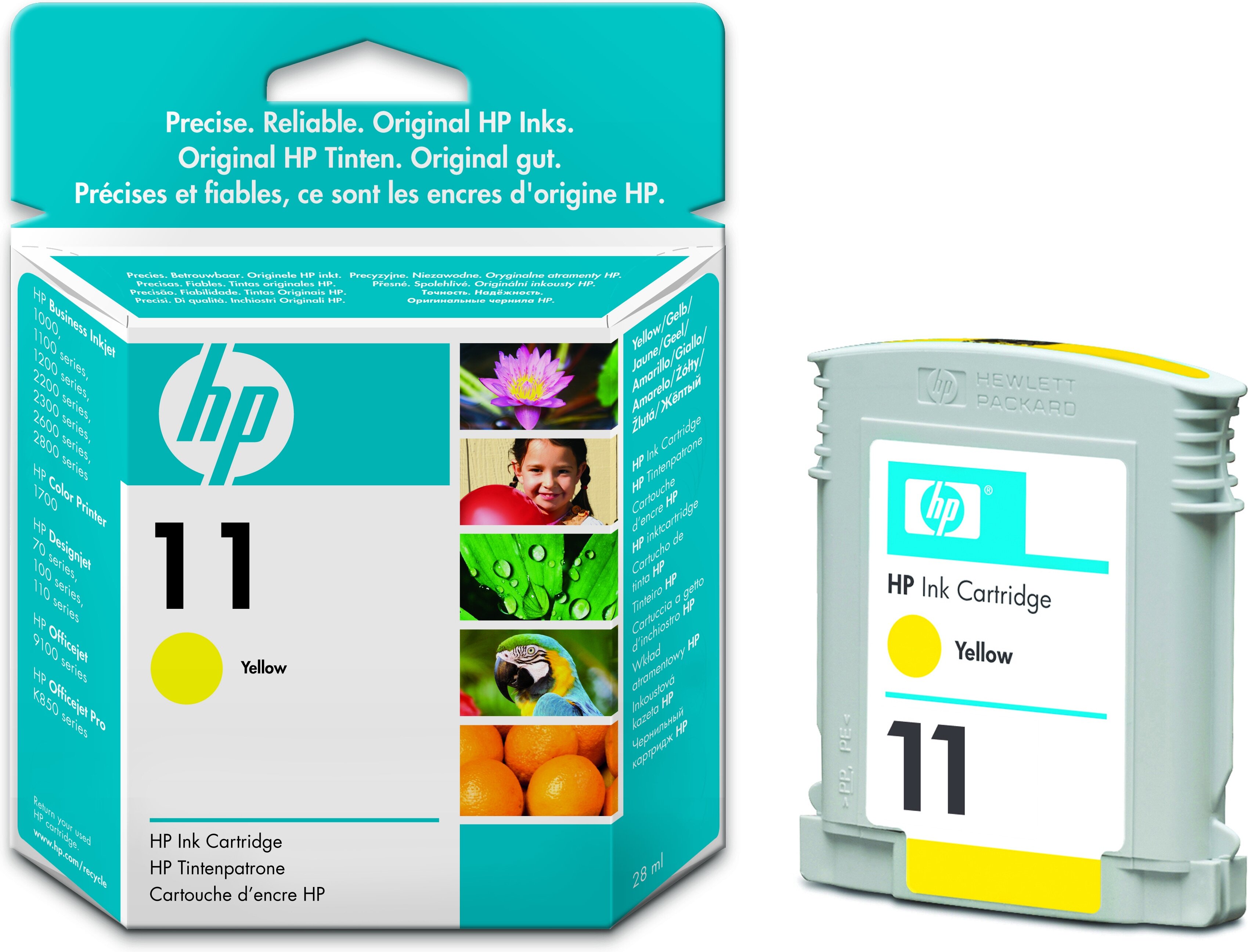 HP 11 originele gele inktcartridge single pack / geel