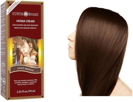 Surya Brasil Henna Haarverf Crème - Light Brown - 70 ml