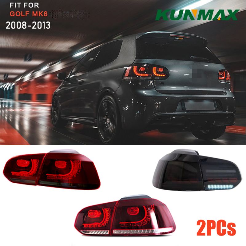 KUNFINE VW Golf 6 MK6 R20 2008-2013 Stromend Water Flicker Knipperlichten Achterlicht Montage