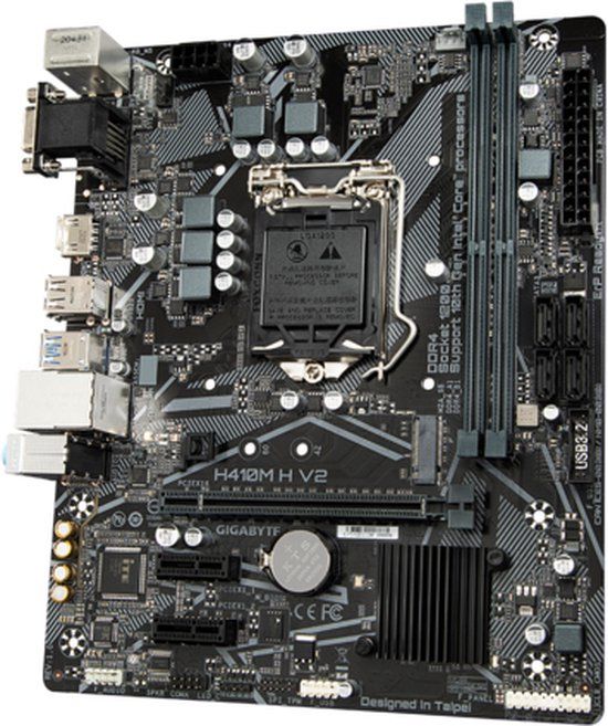 Gigabyte H410M H V2 - Micro ATX Motherboard - Intel H410 - Socket 1200