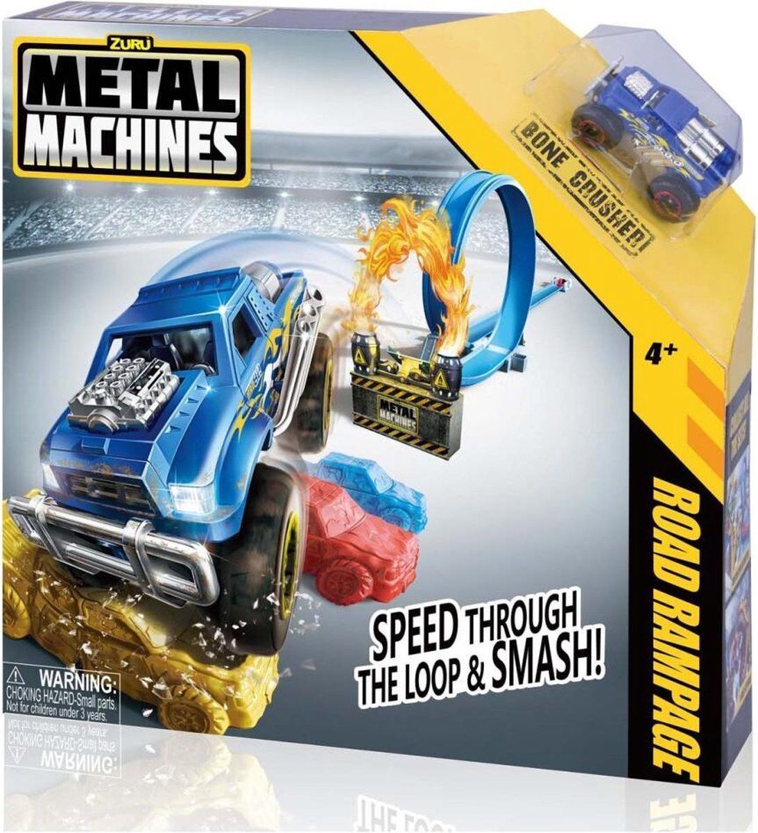 ZURU Metal Machines Road Rampage + Monstertruck - Blauw - Kunststof - 2022