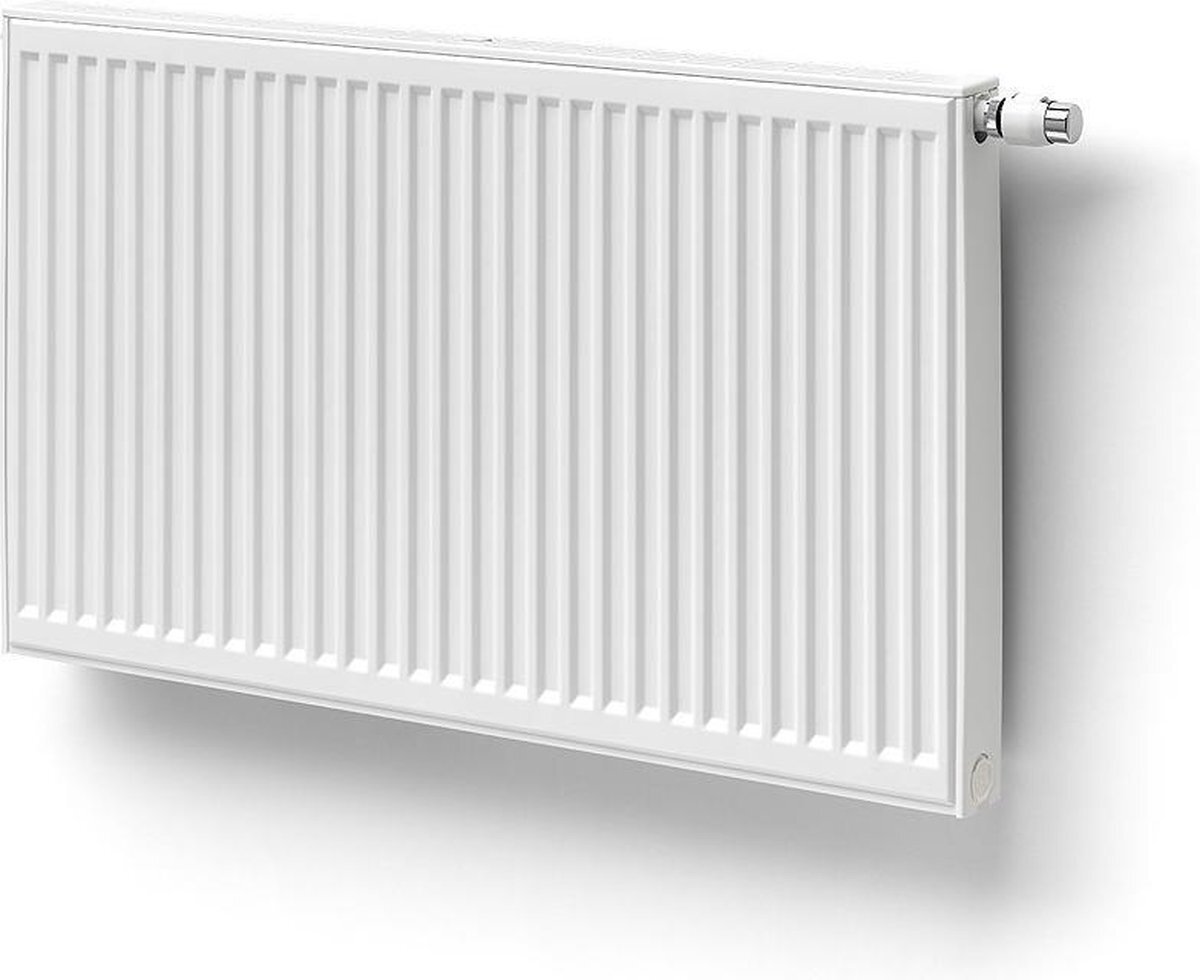 Henrad Premium ECO paneelradiator 70x40cm type 22 730watt 4 aansluitingen Staal Wit Glans