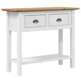 VidaXL Wandtafel BODO 91x35x74 cm massief grenenhout bruin