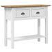 VidaXL Wandtafel BODO 91x35x74 cm massief grenenhout bruin