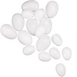 Rayher hobby materialen Plastic eieren - 150x - wit - 4,5 cm - Paasdecoratie - paaseieren