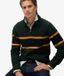 Superdry - Katoenen Gestreepte Trui Met Halve Rits - Heren - Sweaters