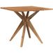 Maison Exclusive - Table de jardin carrée 85x85x75 cm bois d'acacia massif