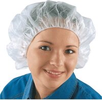 100 stuks wegwerp haarnetjes met elastiek, ESV WORK Wit 53 cm