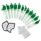 BIERRE STORE Stofzuigerzakken Kobold VK 140 VK 150 12 stuks compatibele geurfilter, wit