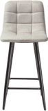 CALICOSY - Set van 2 gestoffeerde krukken in gemêleerde stof H94 cm - SIA