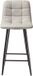 CALICOSY - Set de 2 tabourets rembourrés en tissu chiné H94 cm - SIA
